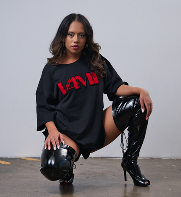 Oversized VAMP T-Shirt | Black